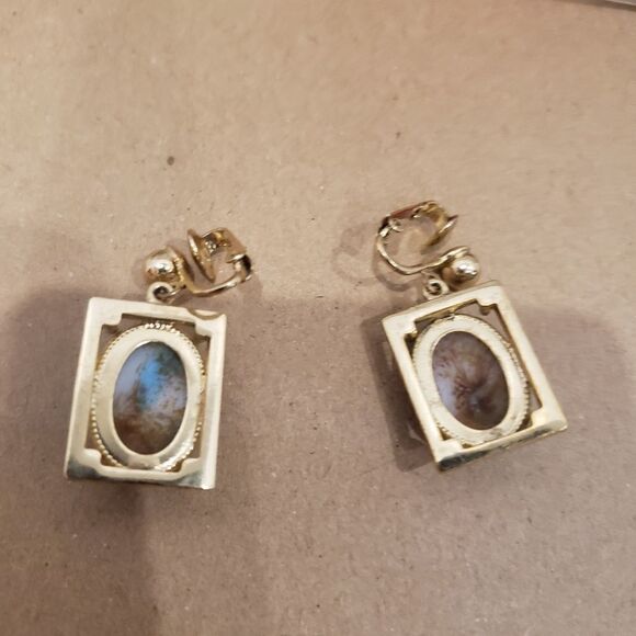 Vintage Boho Costume Jewelry Clip On Earrings - Picture 5 of 7